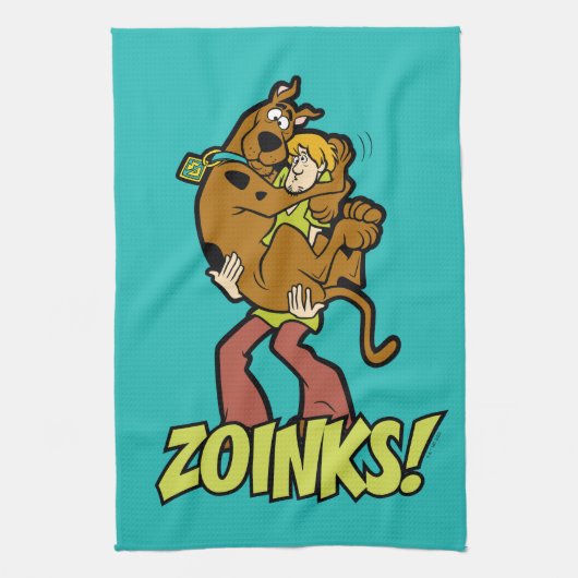 Scooby-Doo en Shaggy Zoinks. Theedoek (Verticaal)
