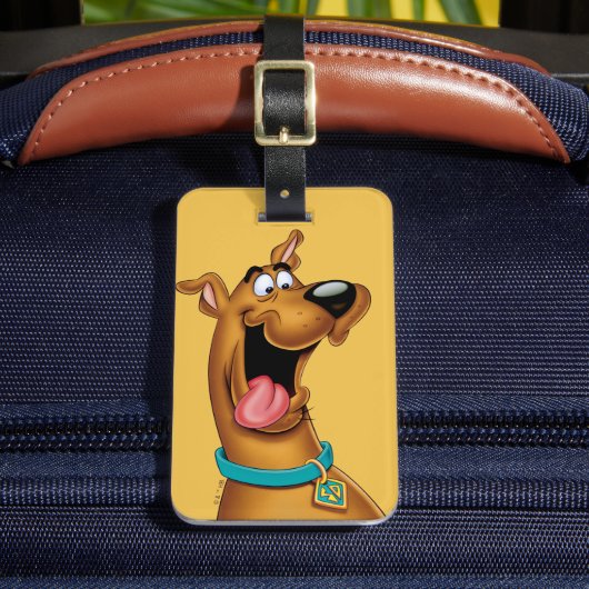 Scooby-Doo Excited Face Bagagelabel (Voorkant Insitu 2)