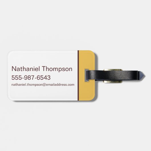 Scooby-Doo Excited Face Bagagelabel (Achterkant horizontaal)