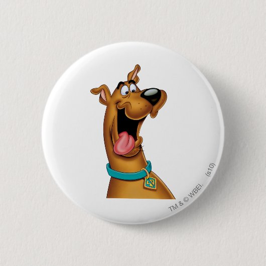 Scooby-Doo Excited Face Ronde Button 5,7 Cm (Voorkant)