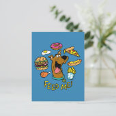 Scooby-Doo Feed Me. Briefkaart (Staand voorkant)