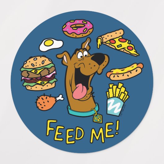Scooby-Doo Feed Me. Labels (Design 2)