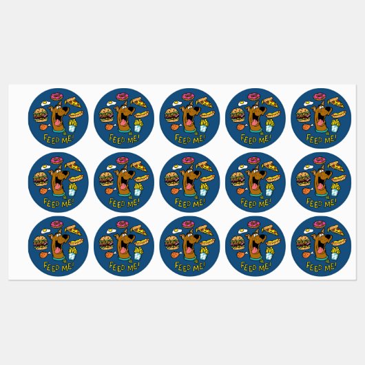 Scooby-Doo Feed Me. Labels (Vel)