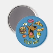 Scooby-Doo Feed Me. Magneet (Voorkant / Achterkant)