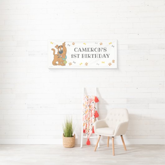 Scooby-Doo First Birthday Spandoek (Insitu)