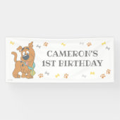 Scooby-Doo First Birthday Spandoek (Horizontaal)