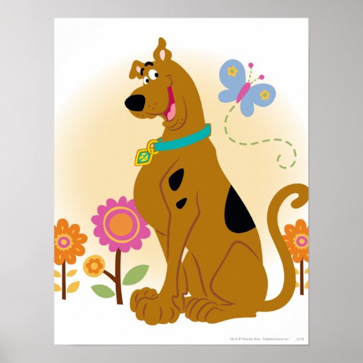Scooby-Doo Following Butterfly Poster (Voorkant)
