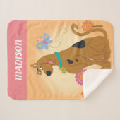 Scooby-Doo Following Butterfly Sherpa Deken (Voorkant (horizontaal))