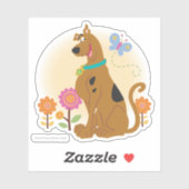 Scooby-Doo Following Butterfly Sticker (Vel)