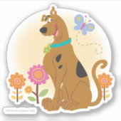 Scooby-Doo Following Butterfly Sticker (Voorkant)
