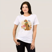 Scooby-Doo Following Butterfly Tri-Blend Shirt (Voorkant volledig)