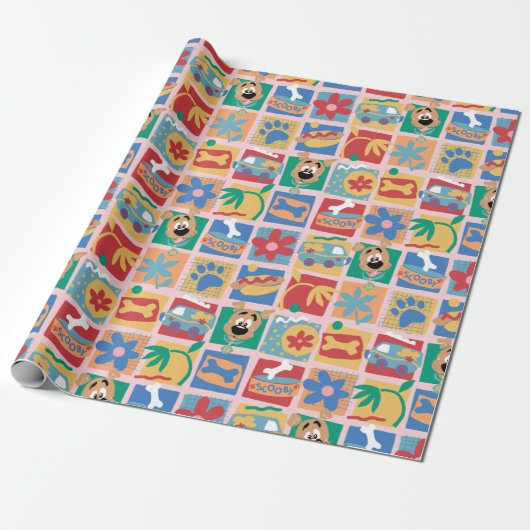 Scooby-Doo | Fun Baby Pattern Cadeaupapier (Uitgerold)