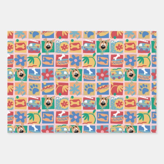 Scooby-Doo | Fun Baby Pattern Inpakpapier Vel (Voorkant 3)