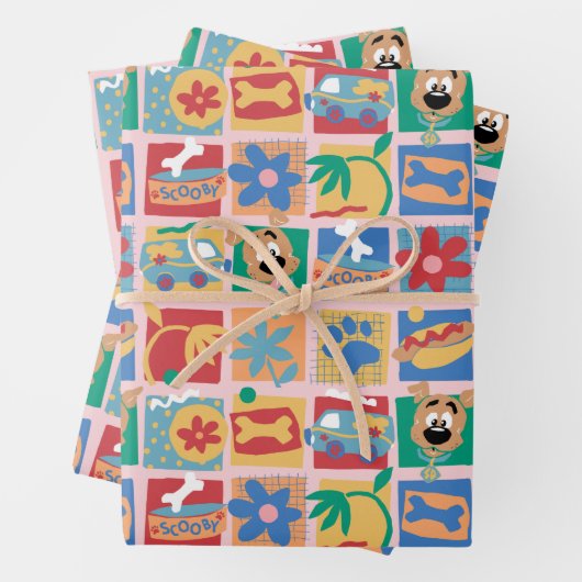 Scooby-Doo | Fun Baby Pattern Inpakpapier Vel (In situ)
