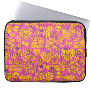 Scooby-Doo Funky Flower Pattern Laptop Sleeve