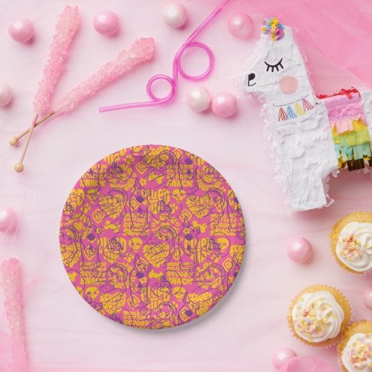 Scooby-Doo | Funky Flower Pattern Papieren Bordje (Feest)