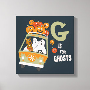 Scooby-Doo   G is voor Ghosts Canvas Afdruk