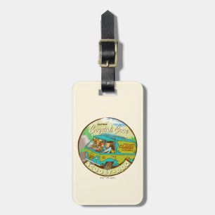 Scooby-Doo Gang rijdend door "kristalcove" Bagagelabel