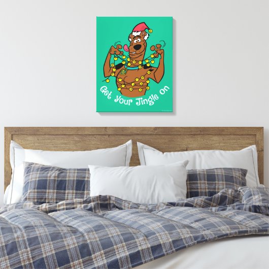 Scooby-Doo "Get Your Jingle On" Canvas Afdruk (Insitu (Slaapkamer))
