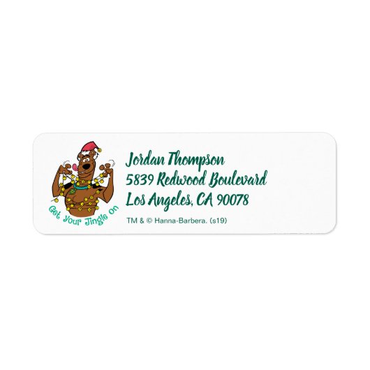 Scooby-Doo "Get Your Jingle On" Etiket (Voorkant)