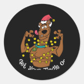 Scooby Doo Get Your Jingle On T Shirt  Ronde Sticker (Voorkant)