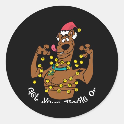 Scooby Doo Get Your Jingle On T Shirt  Ronde Sticker (Voorkant)