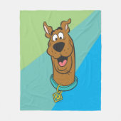 Scooby-Doo glimlachend gezicht Fleece Deken (Voorkant)