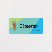Scooby-Doo glimlachend gezicht Labels (Design 1)