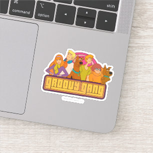 Scooby-Doo   "Groovy Gang" Retro Cartoon Grafisch Sticker