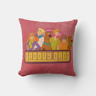 Scooby-Doo   "Groovy Gang" Retro Cartoon Kussen