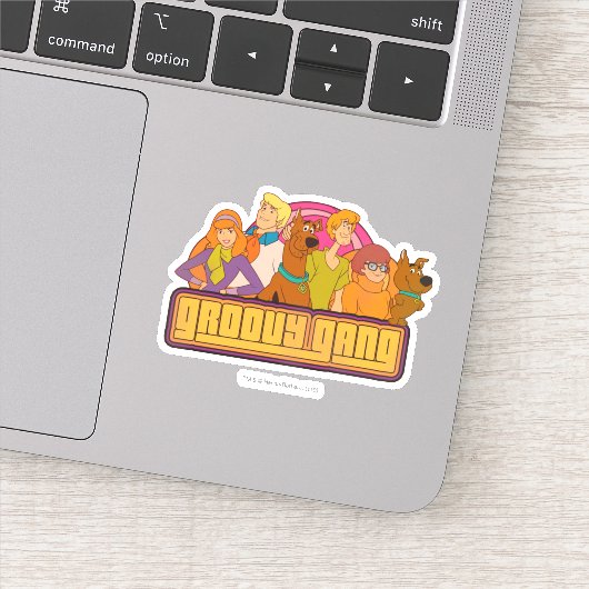 Scooby-Doo | "Groovy Gang" Retro Cartoon Sticker (Detail)