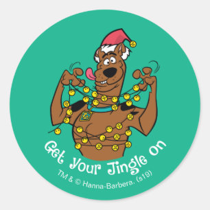 Scooby-Doo "Haal je tandje aan" Ronde Sticker