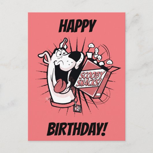 Scooby-Doo Halftone Scooby Snacks Briefkaart (Voorkant)