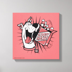 Scooby-Doo Halftone Scooby Snacks Canvas Afdruk