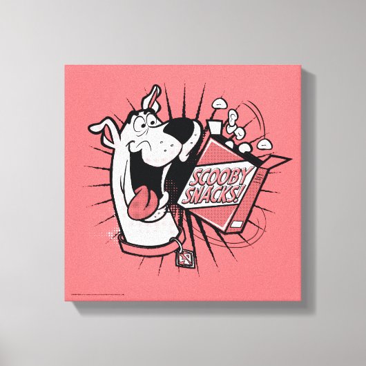 Scooby-Doo Halftone Scooby Snacks Canvas Afdruk (Voorkant)