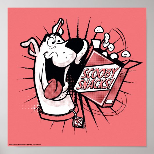 Scooby-Doo Halftone Scooby Snacks Poster (Voorkant)