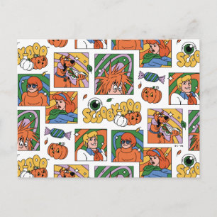 Scooby-Doo Halloween-foto's patroon Briefkaart