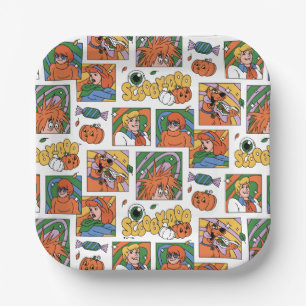 Scooby-Doo Halloween-foto's patroon Papieren Bordje