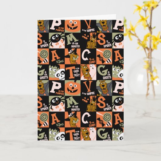 Scooby-Doo | Halloween Patroon Kaart (Gele Bloem)