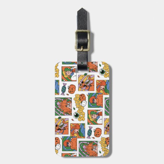 Scooby-Doo Halloween Photos Pattern Bagagelabel (Voorkant verticaal)