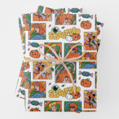 Scooby-Doo Halloween Photos Pattern Inpakpapier Vel (In situ)
