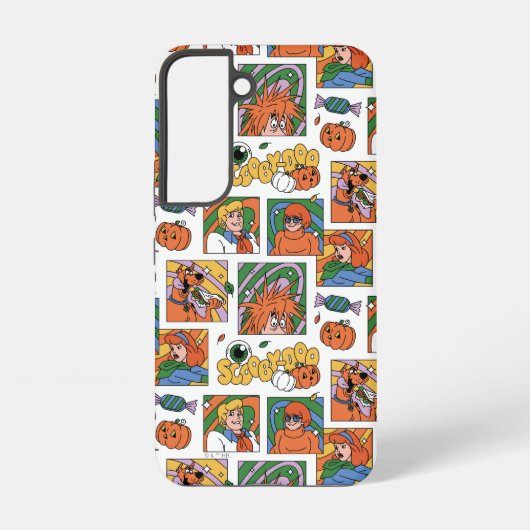 Scooby-Doo Halloween Photos Pattern Samsung Galaxy Hoesje (Achterkant)