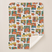 Scooby-Doo Halloween Photos Pattern Sherpa Deken (Voorkant)