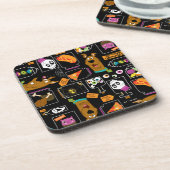 Scooby-Doo | Halloween Scooby-Doo Pattern Bier Onderzetter (Linkerzijde)