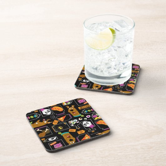 Scooby-Doo | Halloween Scooby-Doo Pattern Bier Onderzetter (Rechterzijde)
