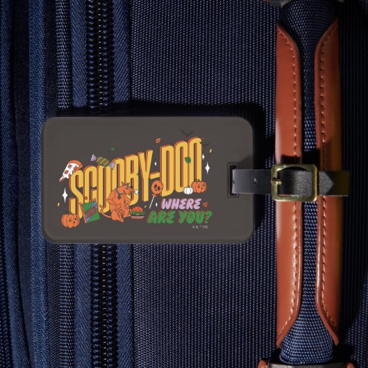 Scooby-Doo Halloween Snack Logo Bagagelabel (Voorkant Insitu 4)