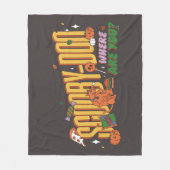 Scooby-Doo Halloween Snack Logo Fleece Deken (Voorkant)