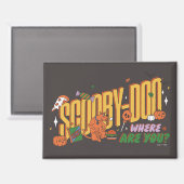 Scooby-Doo Halloween Snack Logo Magneet (Voorkant / Achterkant)