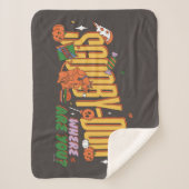 Scooby-Doo Halloween Snack Logo Sherpa Deken (Voorkant)