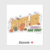 Scooby-Doo Halloween Snack Logo Sticker (Vel)